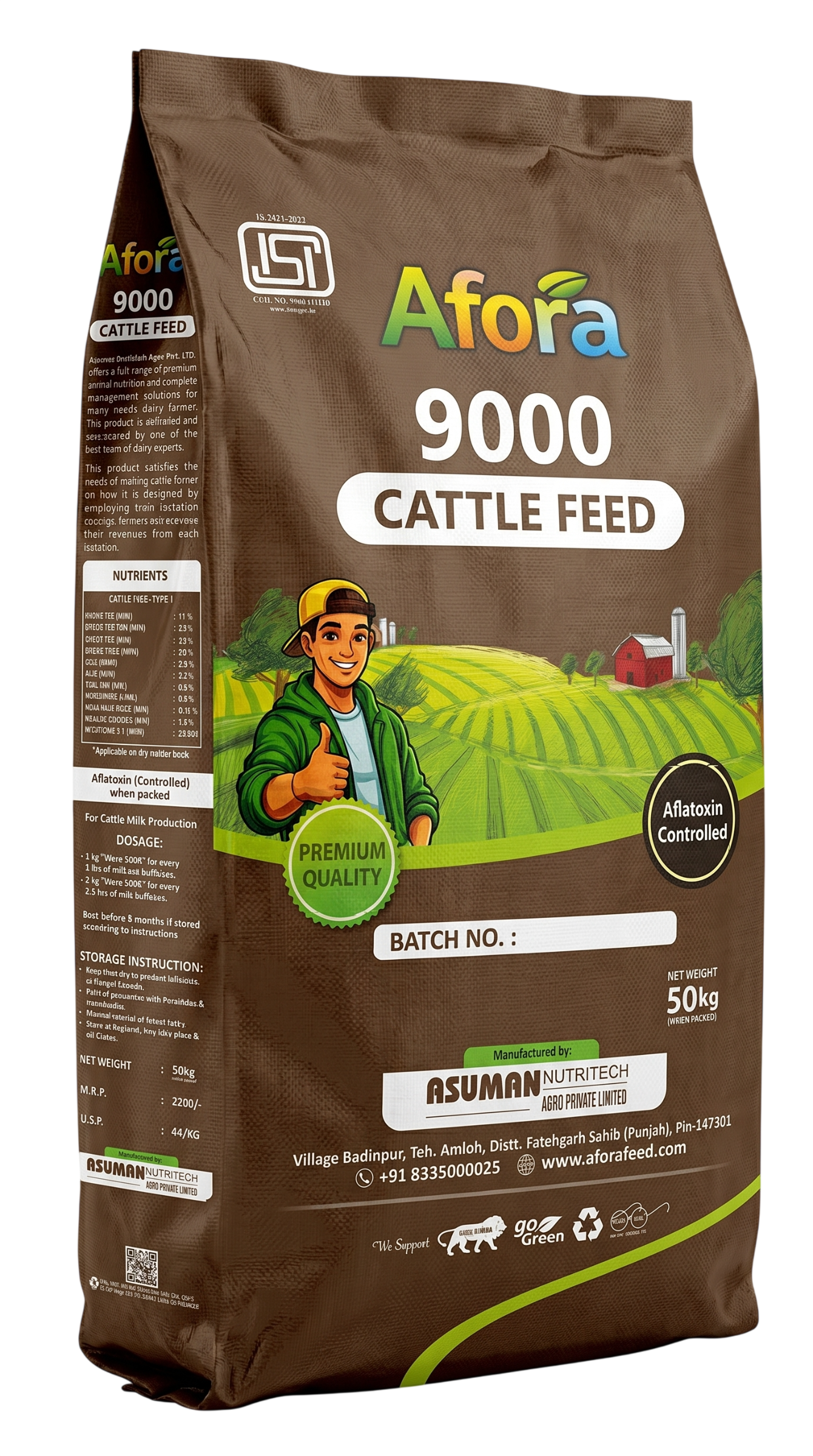 Afora 9000 50kg Cattle Feed Bag