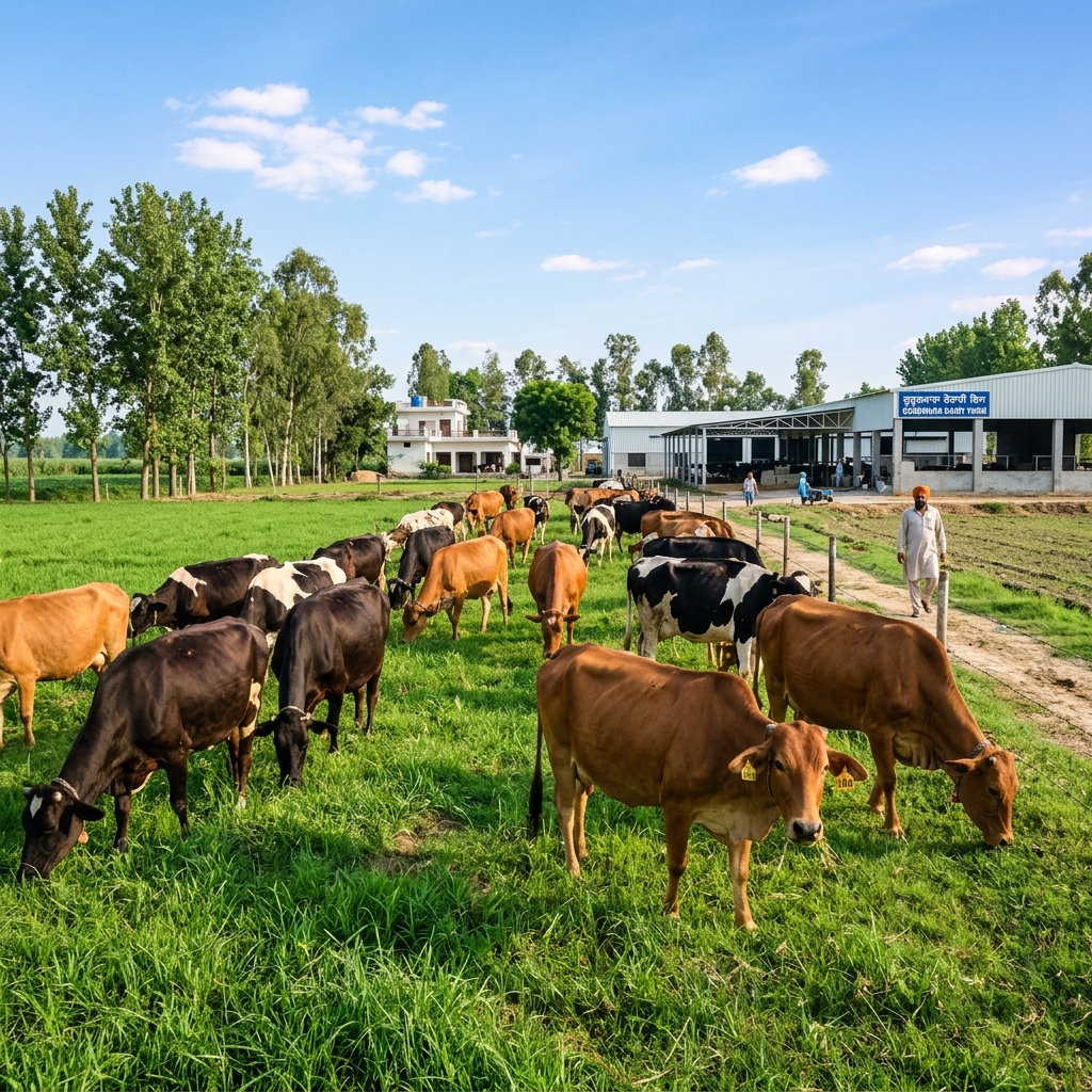 Sunny Punjab dairy farm